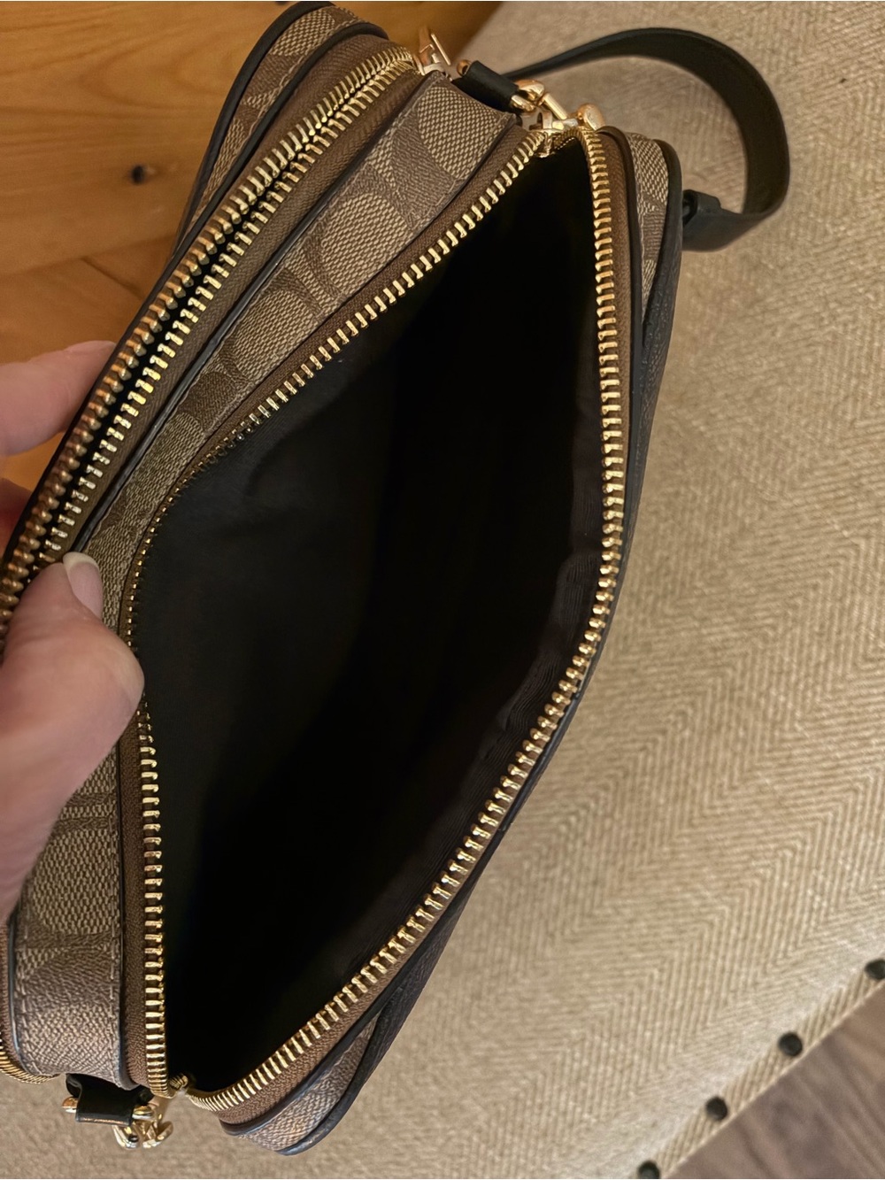 COACH Jes Crossbody Bag in Blocked Signature Canvas | Model #C1767 - Picture 12 of 15